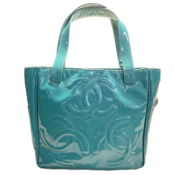 CHANEL Handbags - Vintage Chanel Patent Leather Mini Tote